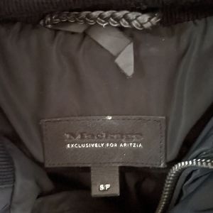 Mackage down coat size small. Black.